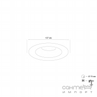 Точечный светильник MJ-Light SL7468-3-12W BK+GD 3000K LED черный-золото