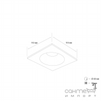 Точечный светильник MJ-Light SL7469-3-12W BK+GD 3000K черный-золото