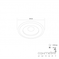 Точечный светильник MJ-Light CV7390 CH хром