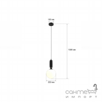 Підвісний світильник MJ-Light GARO 200 BK 16026 чорний