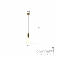 Подвесной светильник MJ-Light GARO 200 GD 16028 золото