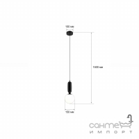 Підвісний світильник MJ-Light GARO 150 BK 16025 чорний