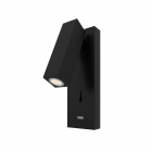 Настінний світильник із USB виходом MJ-Light READER USB 3200K BK 15015 3W чорний