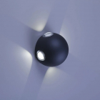 Настенный светильник влагостойкий MJ-Light GAP 4000K BK 17008 4×3 W черный