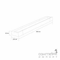 Настенный светильник влагостойкий MJ-Light 1068M/18W BK 4000K черный