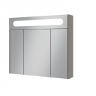 Зеркальный шкафчик с LED-подсветкой Mirater Alant 80 серый