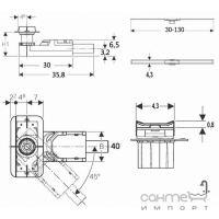 Решетка L30-130см и дренажный канал, высота стяжки от 65 мм Geberit CleanLine 154.152.00.1+154.451.00.1 Матовый Металл