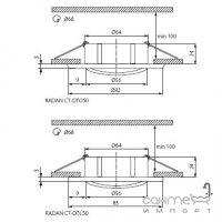 Світильник точковий Kanlux Radan CT-DTL50 7361