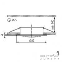 Светильник точечный Kanlux Vidi CTC-5515-C 2781