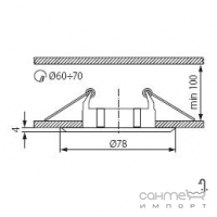 Светильник точечный Kanlux Bask CTC-5514-SN/N 2816