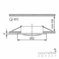 Светильник точечный Kanlux Bask CTC-5515-SN/N 2806