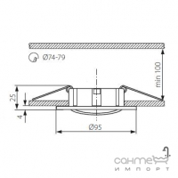 Светильник точечный Kanlux Furna CT-DTO50-AB 19510