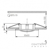 Светильник точечный Kanlux Pelia CT-DTL50-AB 19540