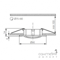 Светильник точечный Kanlux Delko CT-DTO50-AB 19530