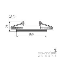 Светильник точечный Kanlux Colie DTO-W 26740