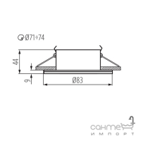 Светильник точечный Kanlux Quiles AC O-W 26303