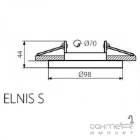 Светильник точечный Kanlux Elnis S W 27800