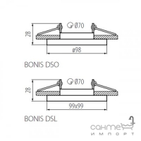 Светильник точечный Kanlux Bonis DSO-C 28701