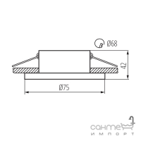 Светильник точечный Kanlux Simen DSO B/W 29138