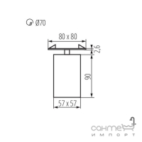 Світильник точковий Kanlux Chiro GU10 DTL-W 29312