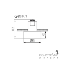 Світильник точковий Kanlux Mini Riti GU10 B/B 27578