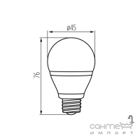 Лампа светодиодная Kanlux Bilo 6,5W T SMDE27-WW 23420