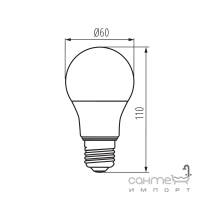 Лампа светодиодная Kanlux IQ-LED A60 9W-CW 27275