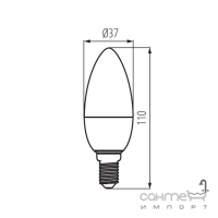 Лампа світлодіодна Kanlux IQ-LED C37E14 7,5W-CW 27299