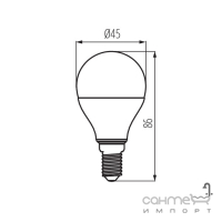 Лампа світлодіодна Kanlux IQ-LED G45E14 7,5W-WW 27306