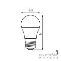 Лампа світлодіодна Kanlux IQ-LED G45E27 7,5W-CW 27311