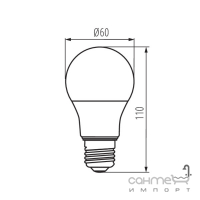 Лампа светодиодная Kanlux IQ-LEDDIM A60 5,5W-CW 27284