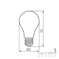 Лампа светодиодная Kanlux XLED A60 4,5W-WW 29600