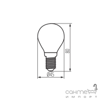 Лампа светодиодная Kanlux XLED G45E14 4,5W-WW-M 29626