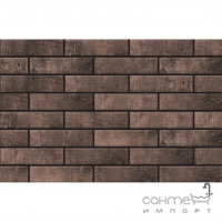 Фасадная плитка 245x65 CERRAD Loft brick CARDAMON 2068 (коричневая, структурная)