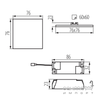 Світильник точковий вологостійкий Kanlux Arel LED DL 6W-NW 4000K 29582