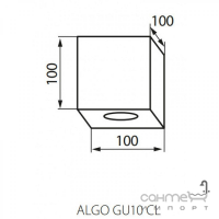 Светильник точечный Kanlux Algo GU10 CL-B 27030