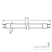 Лампа енергозберігаюча Kanlux T8 36W/865 CW 6500K 19925