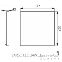 Стельовий світильник вологостійкий Kanlux Varso LED 24W-WW-L 3000K 26446