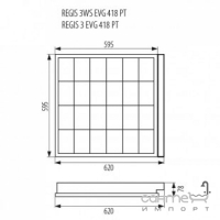 Потолочный светильник Kanlux Regis 3 EVG 418 PNT 19730