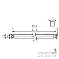 Стельовий світильник вологостійкий Kanlux TP SLIM TW LED 40W-NW 4000K 27117