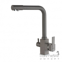 Змішувач для кухні Globus Lux Lux GLLR-0100-2-ARENA з виливом для фільтрованої води, сірий