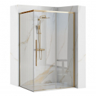 Квадратна душова кабіна Rea Solar Gold REA-K4900 золото/прозоре скло