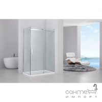 Прямокутна душова кабіна Rea Marten REA-K4000 хром/прозоре скло