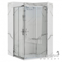 Прямоугольная душевая кабина Rea Punto REA-K1889 хром/прозрачное стекло