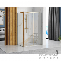 Квадратна душова кабіна Rea Solar Gold REA-K4900 золото/прозоре скло