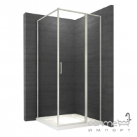 Прямокутна душова кабіна Rea Atrium Square Slim REA-K8002 хром/прозоре скло, правостороння