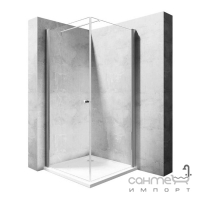 Квадратна душова кабіна Rea Maxim REA-K0263 хром/прозоре скло, лівостороння