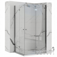 Квадратна душова кабіна Rea Fold N2 REA-K1950 хром/прозоре скло