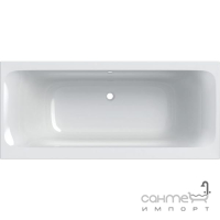 Прямоугольная акриловая ванна, тонкое исполнение, с ножками Geberit Tawa Slim Rim Duo 554.124.01.1 Белая
