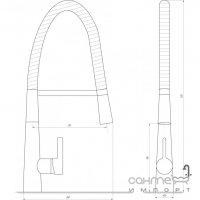 Смеситель для кухни Globus Lux LAZER GLLR-1032 хром